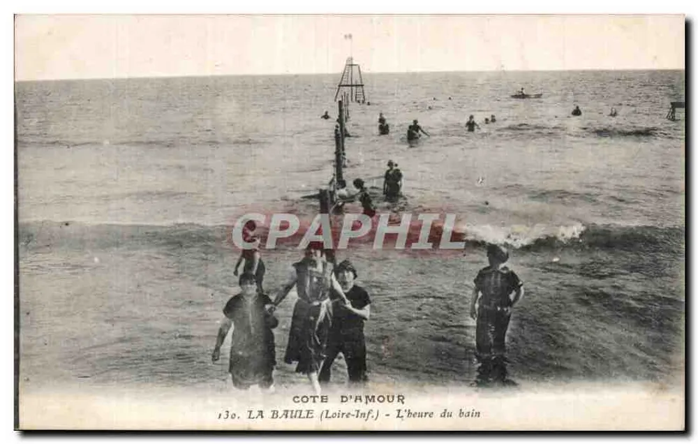 Côte d'Amour — La Baule (Loire-Inf.) — A hora do banho - Frente
