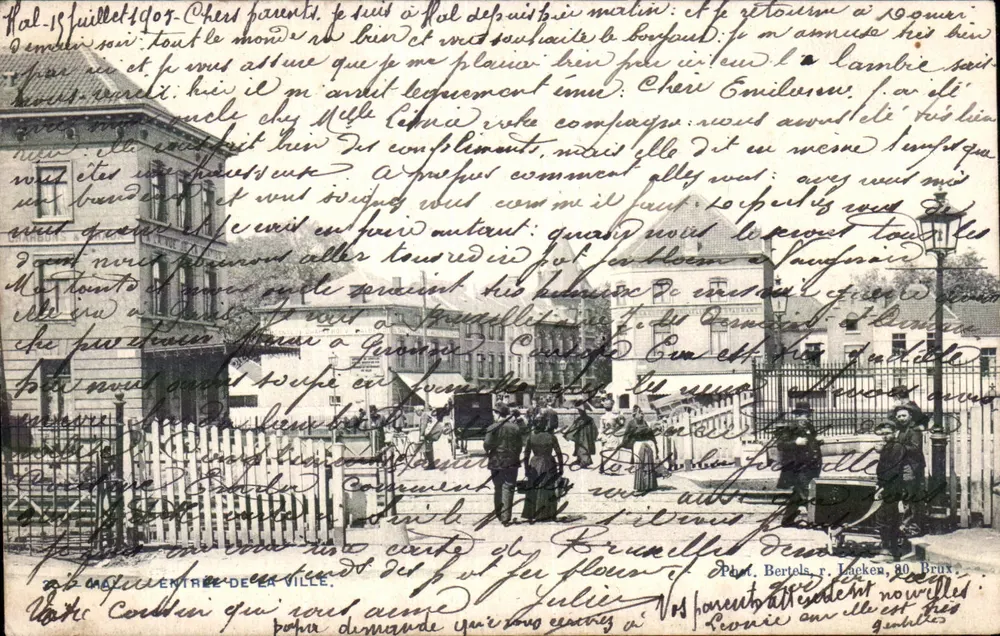 Entrada de la Ciudad — Bruselas — Fot. Bertels, r. Lacken, 80, Bruselas - Anverso