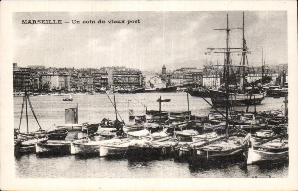 Marseille — Ein Eckchen des alten Hafens — HD. J. (Verlag) - Vorderseite