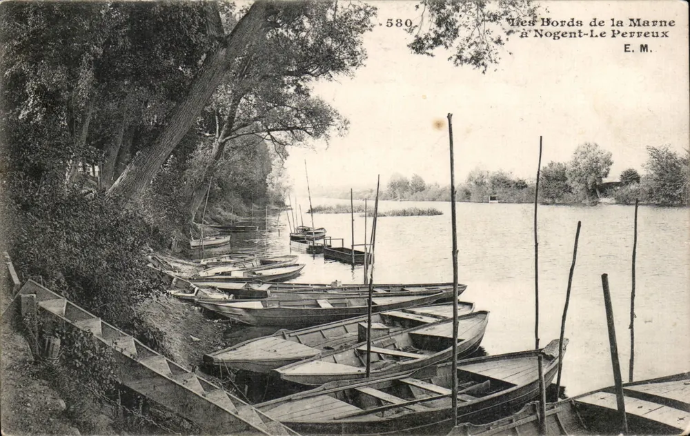 Die Ufer der Marne in Nogent-Le Perreux — E.M. — n°580 - Vorderseite