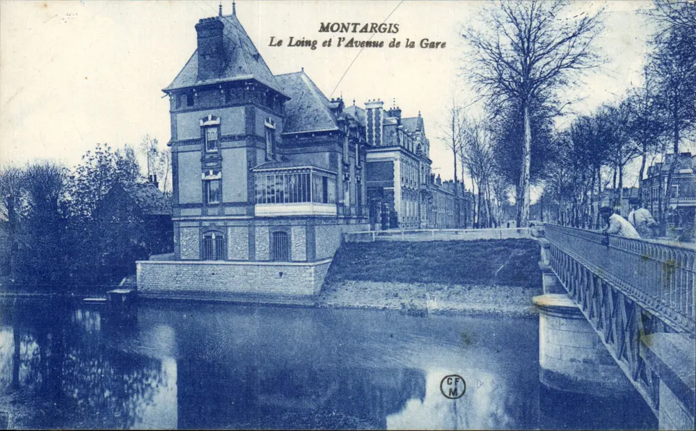 Montargis — Der Loing und die Avenue de la Gare — CFM - Vorderseite