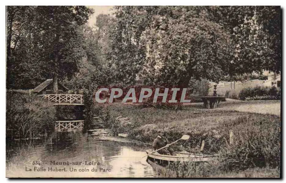 Meung-sur-Loire — La Folie Hubert. Ein Eckbereich des Parks — Verleger Lefebvre, 534 - Vorderseite