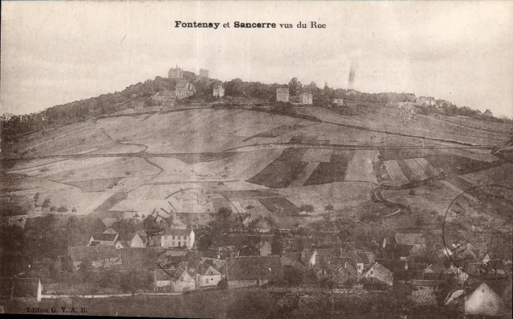 Fontenay e Sancerre vistos do Roc — Edição G. V. A. B. - Frente