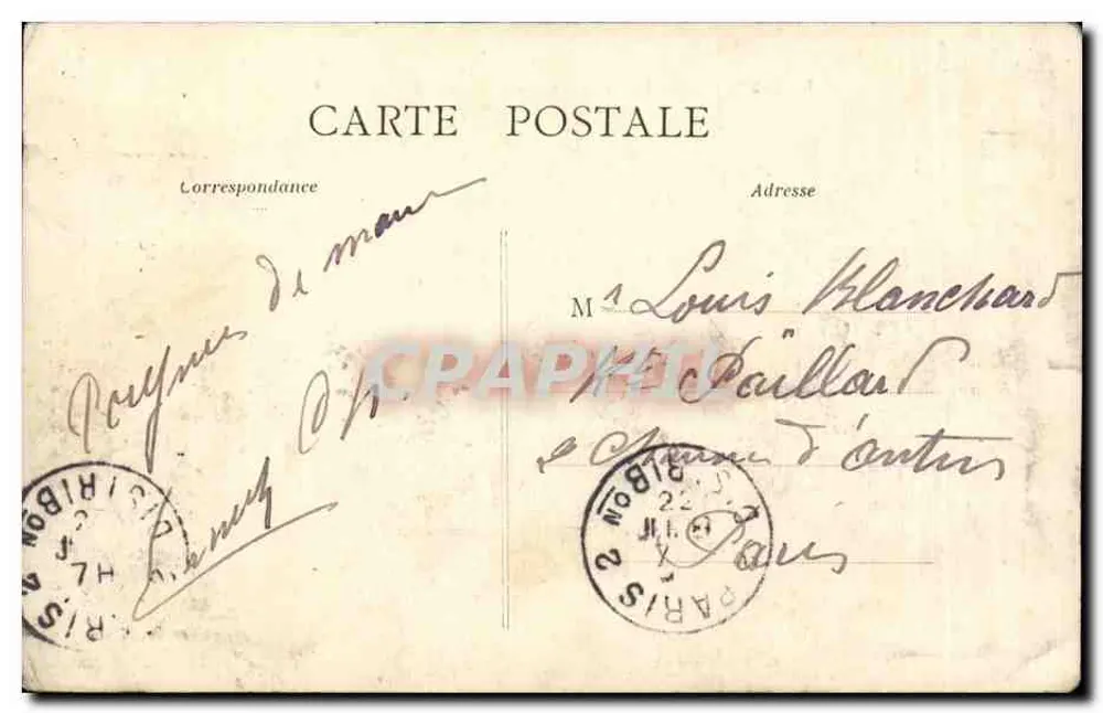 Neuilly-en-Sancerre (Cher) — Estrada de Veaugues — Cliché D. Pinson - Verso