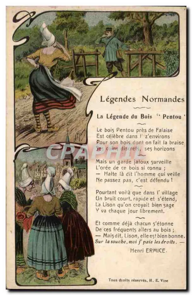 Die Legende des 'Pentou'-Waldes — Normannische Legenden — Henri ERMICE - Vorderseite