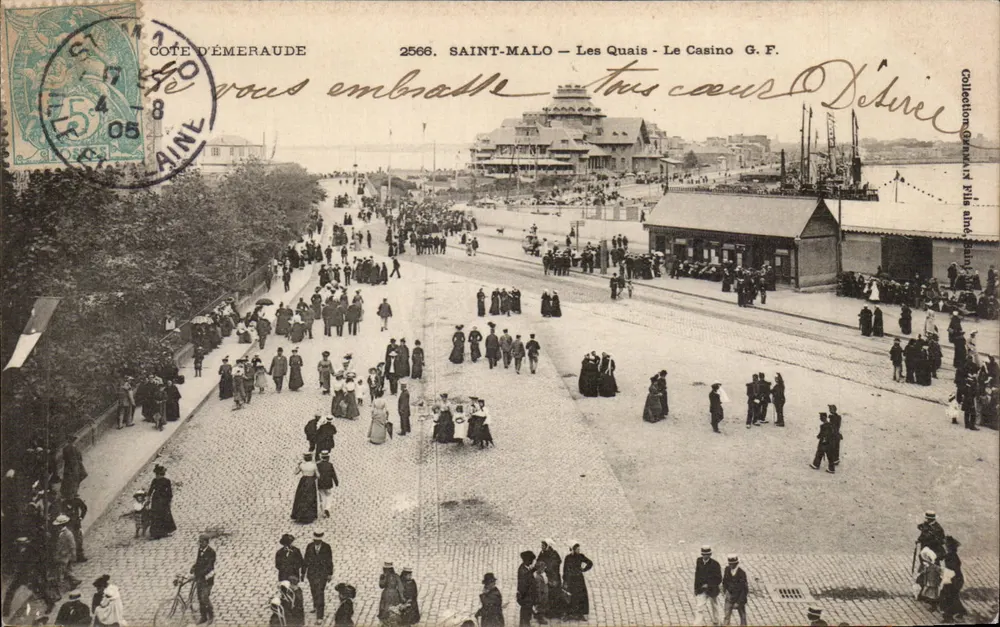 Saint-Malo — Die Quais - Das G.F. Casino — Cote d'Émeraude - Vorderseite