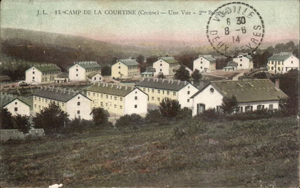 Camp de la Courtine (Creuse) — Ansicht des Lagers — 2. Brigade - Vorderseite