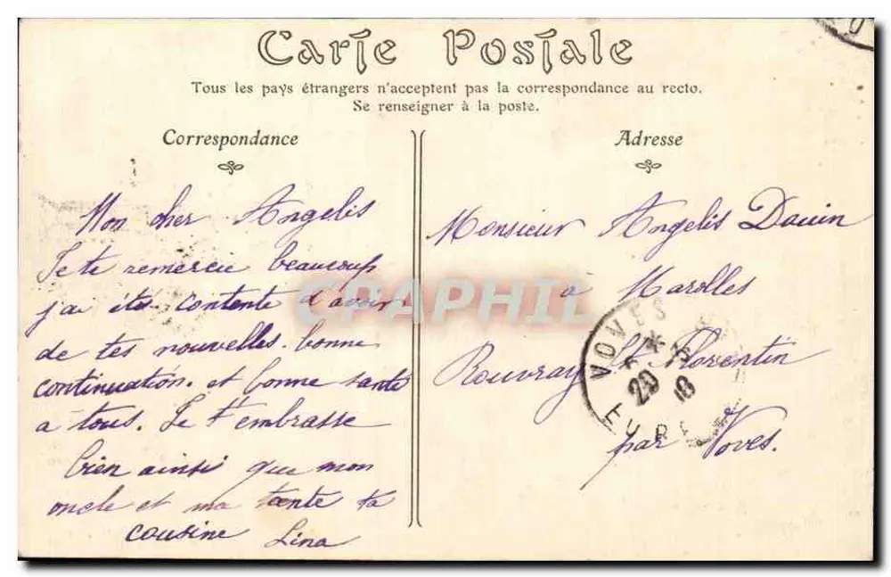 Chartres — Ansicht vom Eure — ND 20 - Rückseite
