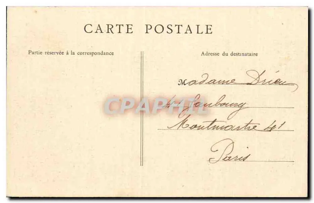 Angoulême — Die Charente und die Brücke von Saint-Cybard — B.F., Paris - Rückseite