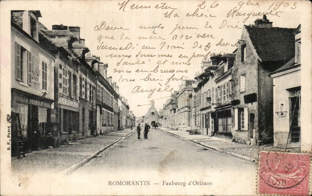 Romorantin — Faubourg d'Orléans — B.F. Paris, n°4 - Voorkant