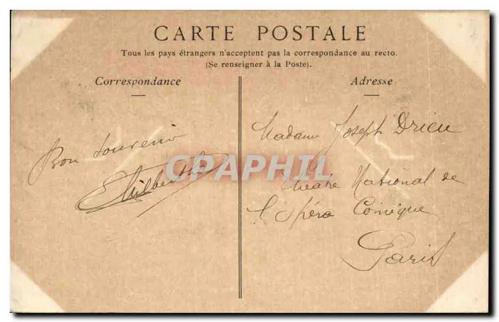 Reims — Das Casino und die Rue de l'Étape — Collections ND Phot, n°138 - Rückseite