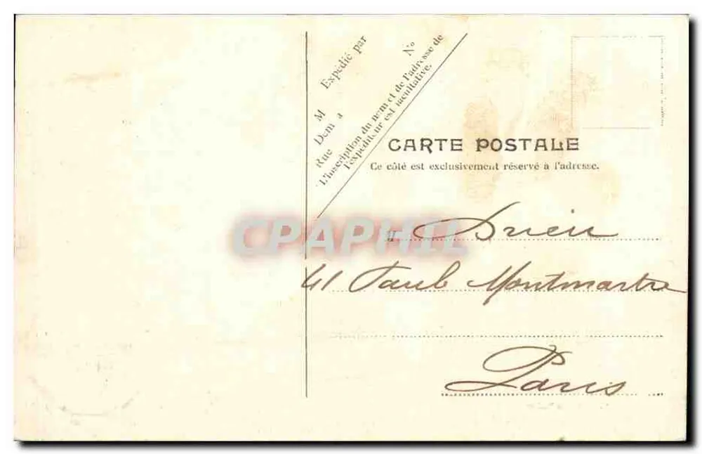 Dieppe — O Porto Anterior — V. P. Paris No. 52 - Verso