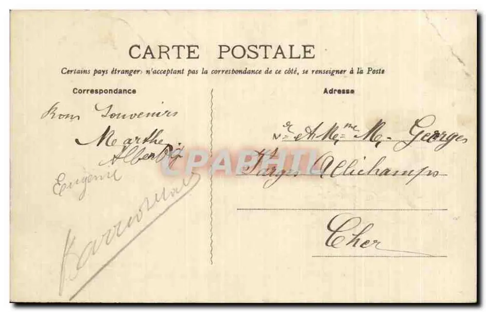 Hardricourt — Destilerías y Boulevard Michelet — E. Pierrard - Reverso