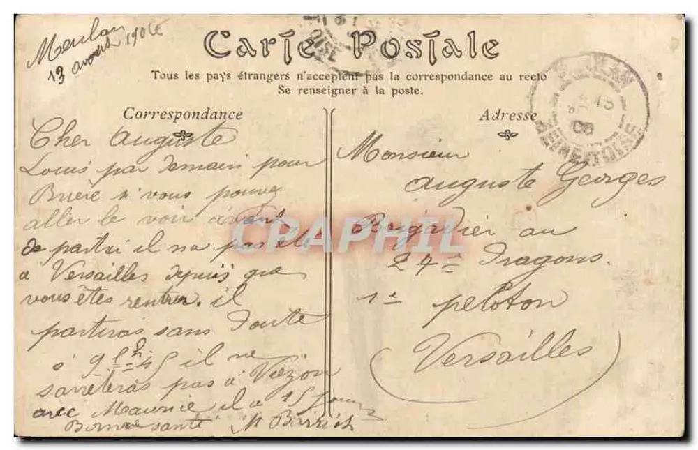 Meulan — La Rue Basse — ND Phot - Verso