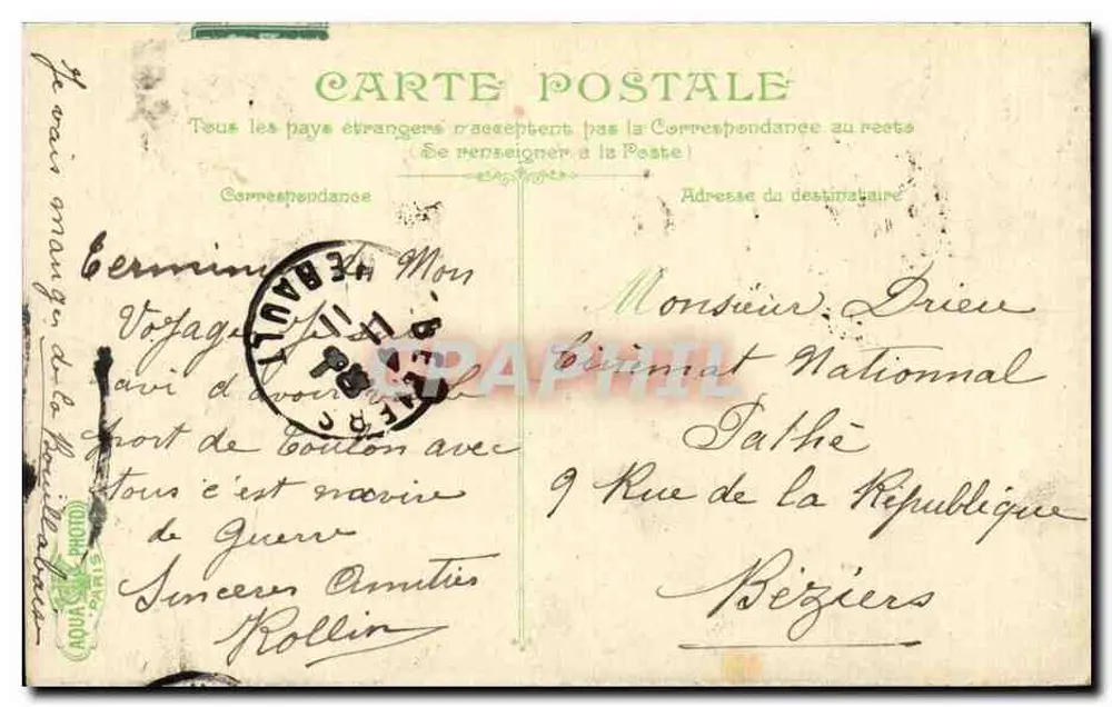 Les Salettes, Küste und Restaurant — Carqueiranne — Verleger L. V. A. C. n° 3571 - Rückseite