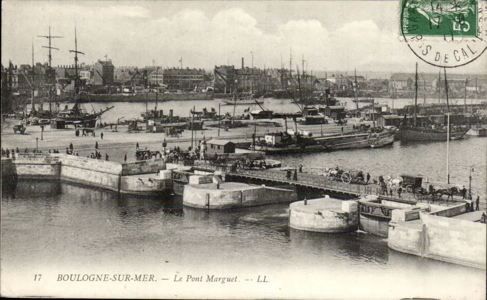 Boulogne-sur-Mer — Die Marguet-Brücke — LL. n°17 - Vorderseite