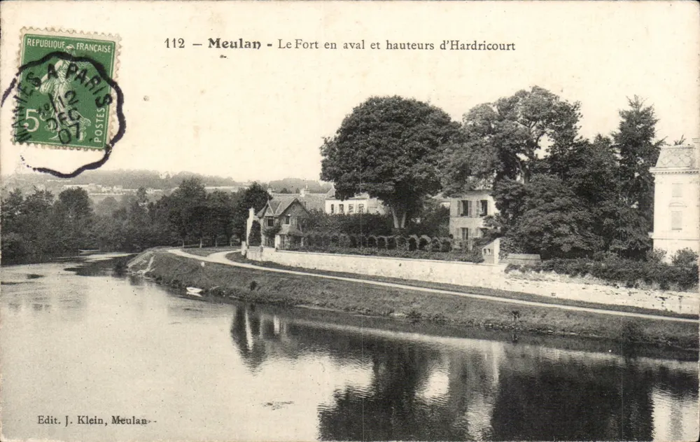 Meulan - Der Fort unterhalb und Höhen von Hardricourt — Edit. J. Klein, Meulan — n° 112 - Vorderseite