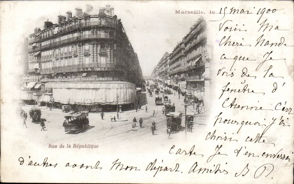 Rue de la République — Marseille — editor não visível - Frente