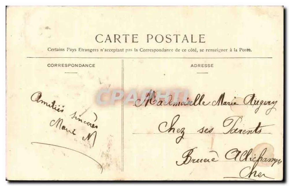 Montluçon — Oude Stad — Onbekende uitgever - Achterkant