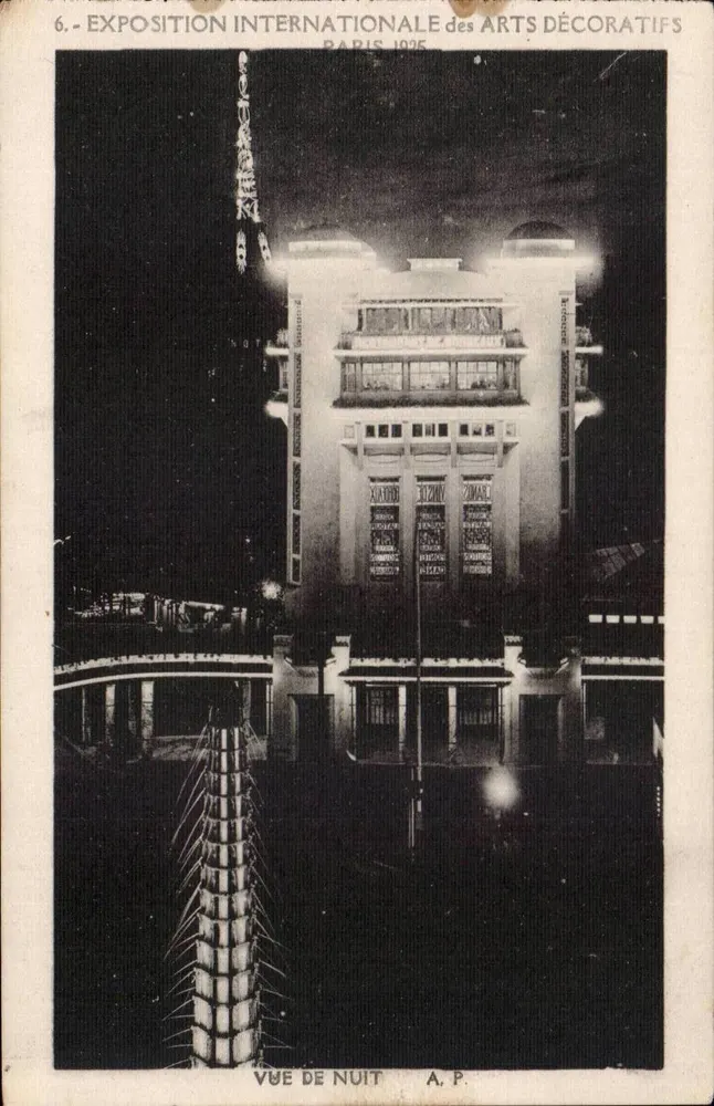 Internationale Ausstellung der dekorativen Künste Paris 1925 — Nachtsicht — A.P. - Vorderseite