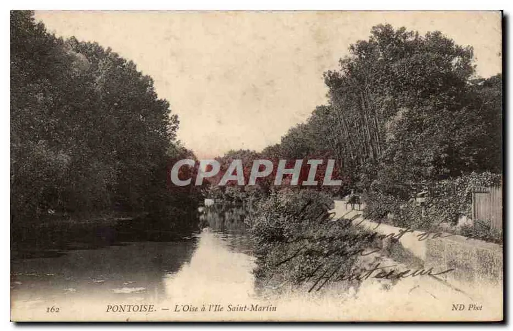 Pontoise — Der Oise an der Île Saint-Martin — ND Phot, n°162 - Vorderseite