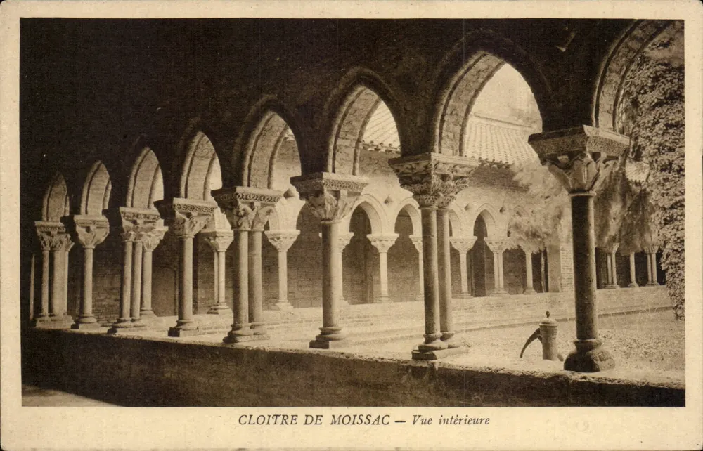 Cloître de Moissac — Vista interna — J.-A. Viclle (Editor, n°82) - Frente