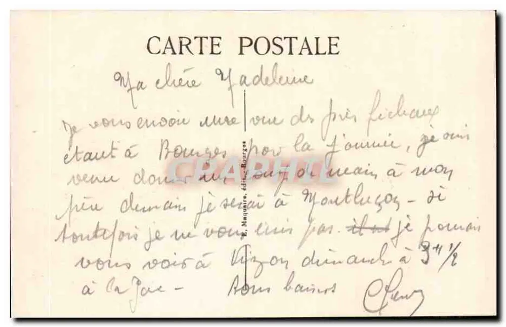 Bourges — Garten der Prés-Fichaux — Sèvres-Vasen - Rückseite