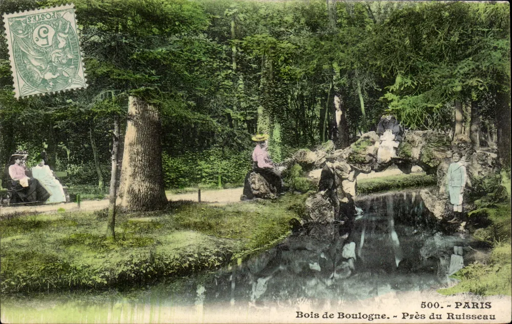 Bois de Boulogne - Nahe dem Bach - Paris - 500 - Vorderseite