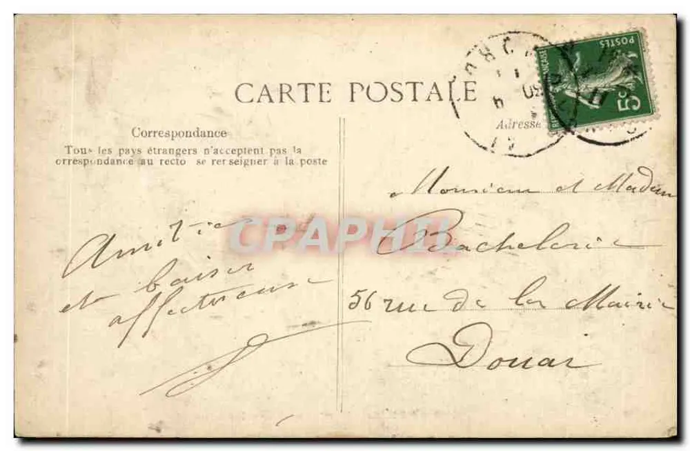 PARIS — Boulevard des Italiens — éditeur B.P.D. n° 4096 - Verso