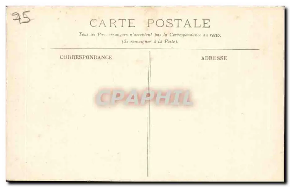 PARIS — O Panteão — LL. n° 166 - Verso