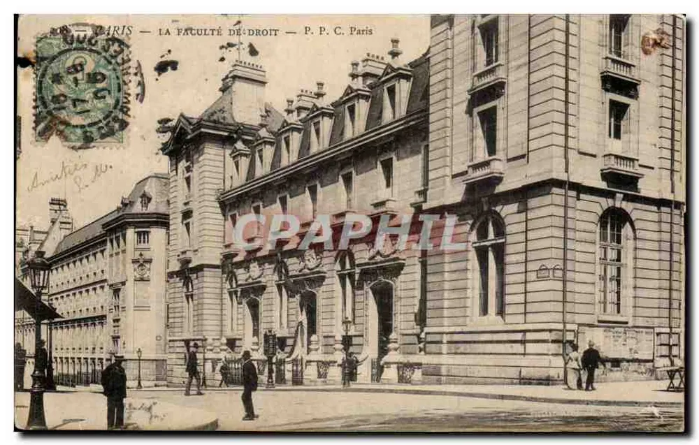 Paris — A Faculdade de Direito — P. P. C. Paris - Frente