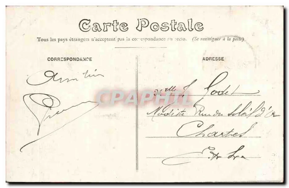 Bourges — Wewnętrzna część Pałacu Jacques-Cœur — wydawca anonimowy, nr 624 - Rewers