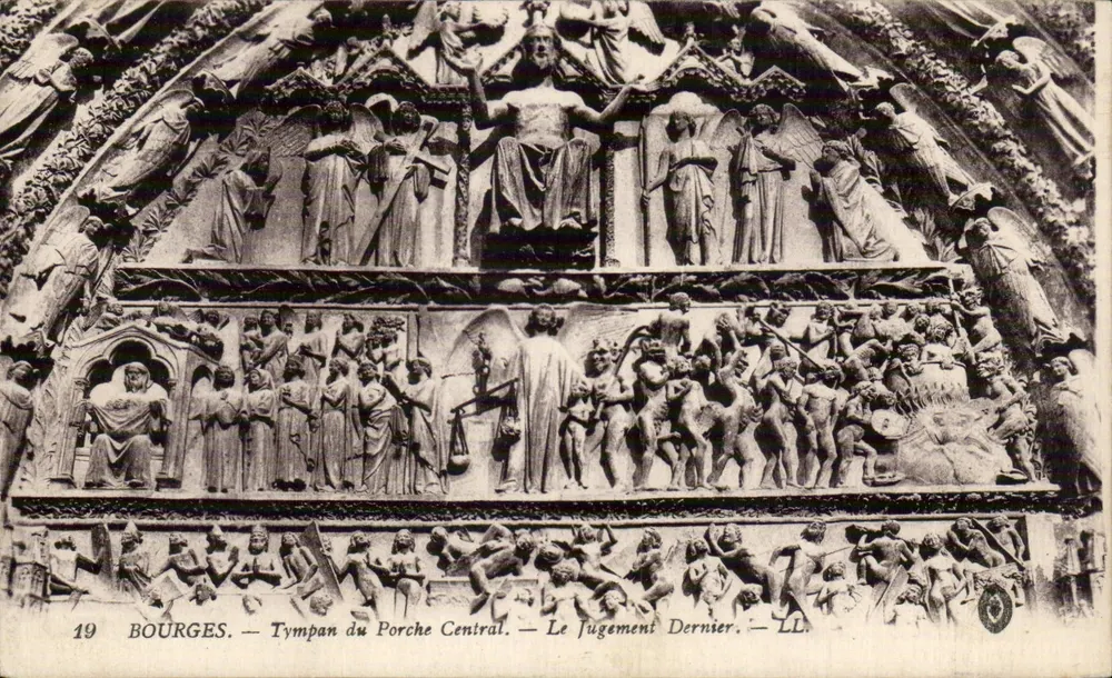 Bourges — Tympans du Porche Central — Le Jugement Dernier — LL. — N° 19 - Vorderseite