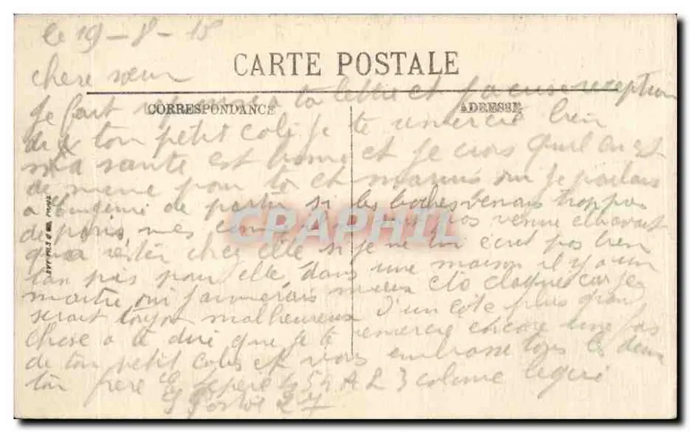Bourges — Tympans du Porche Central — Le Jugement Dernier — LL. — N° 19 - Rückseite