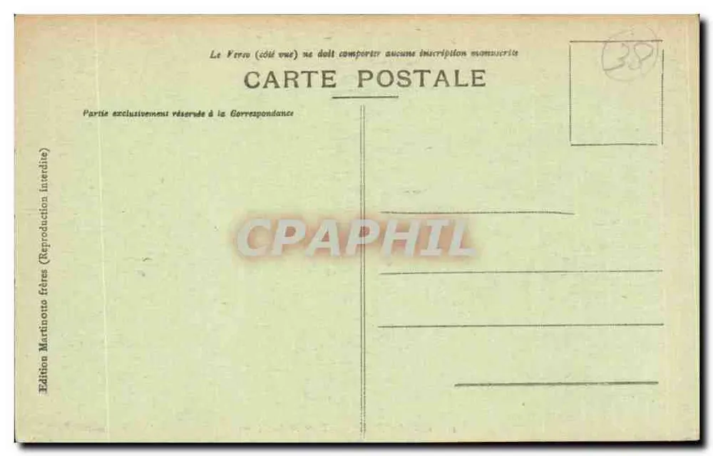 Grenoble - O Rio Isère e as Alpes — Edição Martinotto frères - Verso