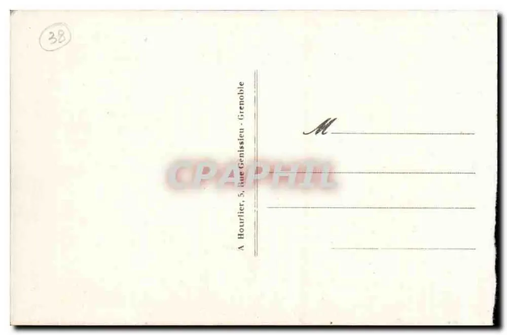 Grenoble - L'Isère, St-André, e as Alpes — editor A. Hourlier, n° 225 5 - Verso
