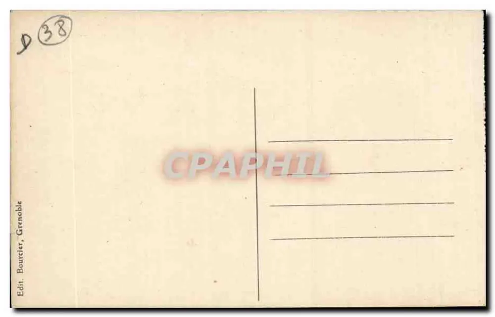 Grenoble - La Perrière, die Quais und die Kette der Alpen — Verlag Bourcier, Grenoble, Nr. 41 - Rückseite