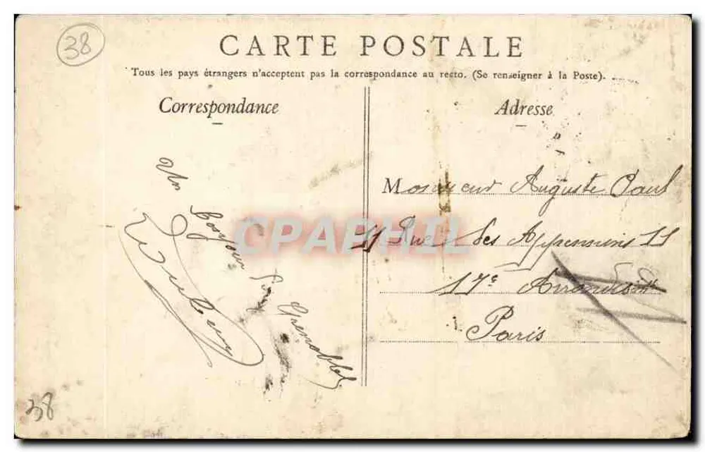 Sassenage — Cascata del Parisien — Vicino a Grenoble — n°269 - Verso