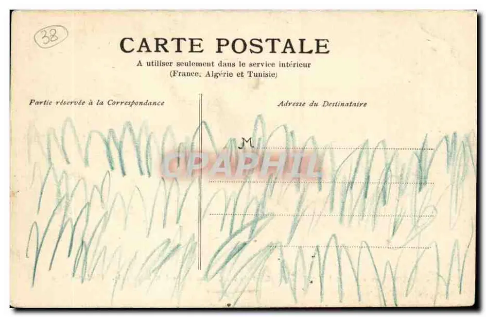 Grenoble — Die Ufer und die Brücke St. Eynard — Nachtwirkung — Foto von Oddoux — Papeterie des Alpes Eug. Robert, Grenoble - Rückseite