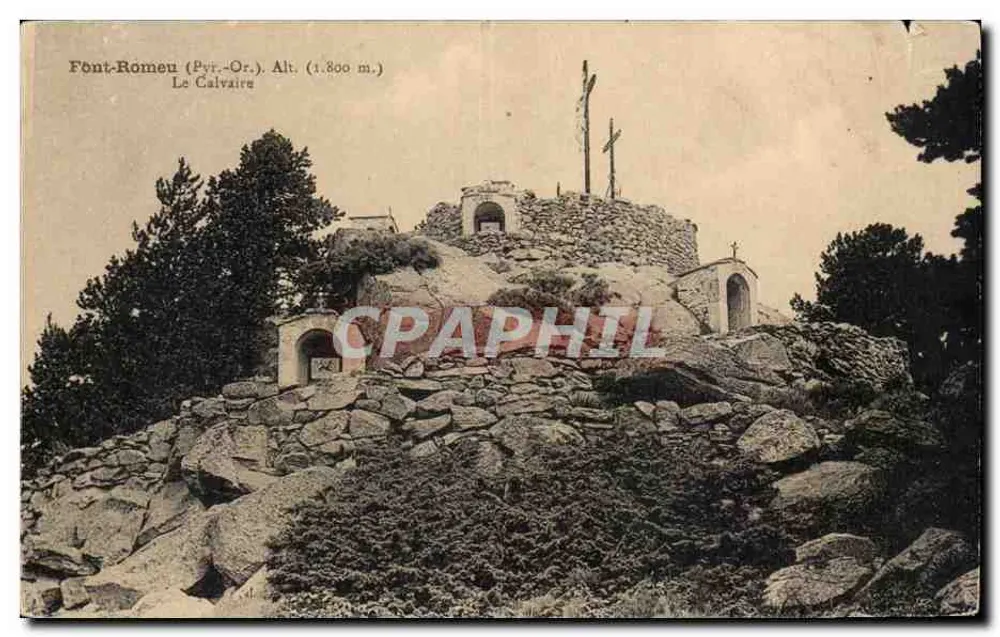 Font-Romeu (Pyr.-Or.) — O Calvário a 1.800 m — Edit. J. Rabin - Frente