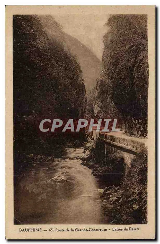 Dauphiné — 65. Route de la Grande-Chartreuse — Eingang in den Wüsten - Vorderseite