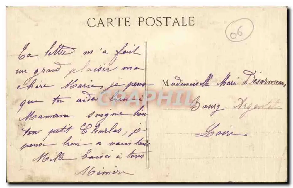 Grasse - A Cidade. As Fábricas de Perfumaria — Edição Gilletta - Nice, n°6 - Verso