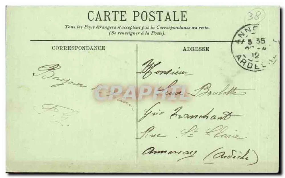 Viena — Plan de l'Aiguille — LL. n°51 - Verso