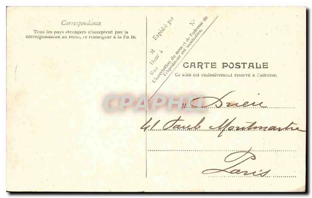 Dieppe — Allgemeiner Blick vom Kirchhof Saint-Jacques — unbekannter Verlag - Rückseite