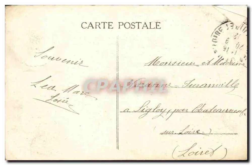 Bordeaux - Monument dos Girondinos — A.H. 94, editor desconhecido - Verso