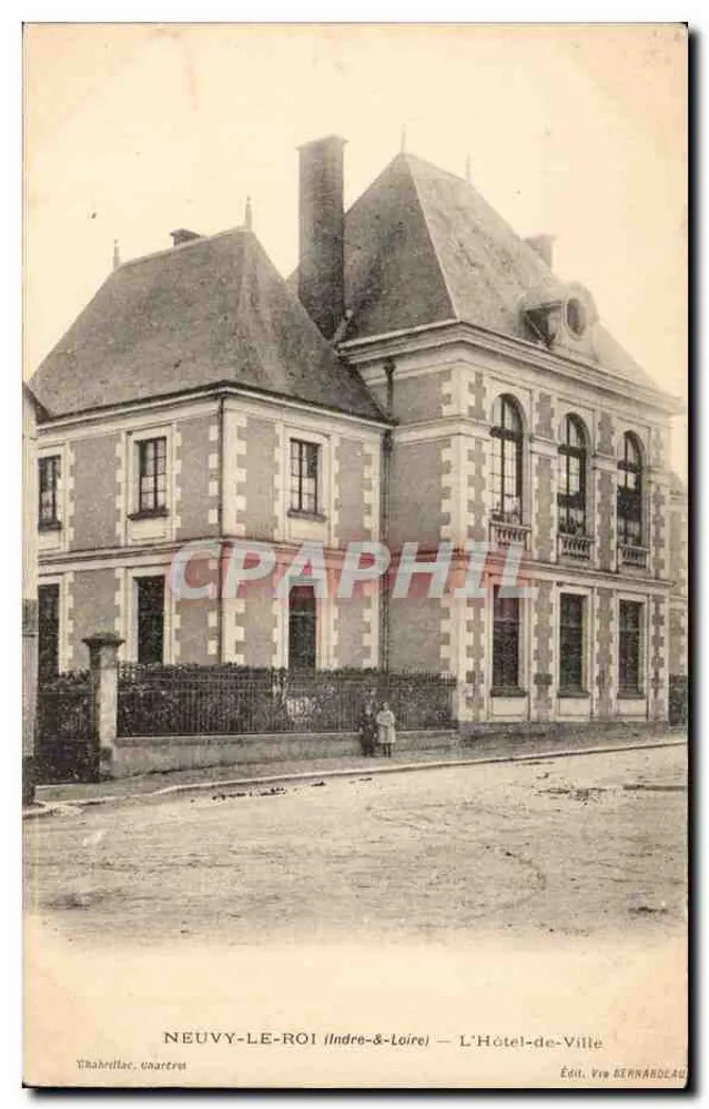 Neuwy-le-Roi (Indre-et-Loire) — Das Rathaus — Édit. Viv Bernandeau - Vorderseite