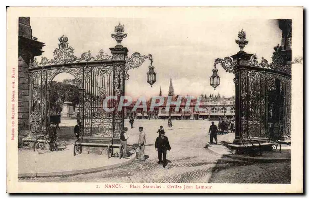 NANCY - Place Stanislas - Grilles Jean Lamour — editor: Maison des Magazines Roux, Nancy, n°2 - Anverso