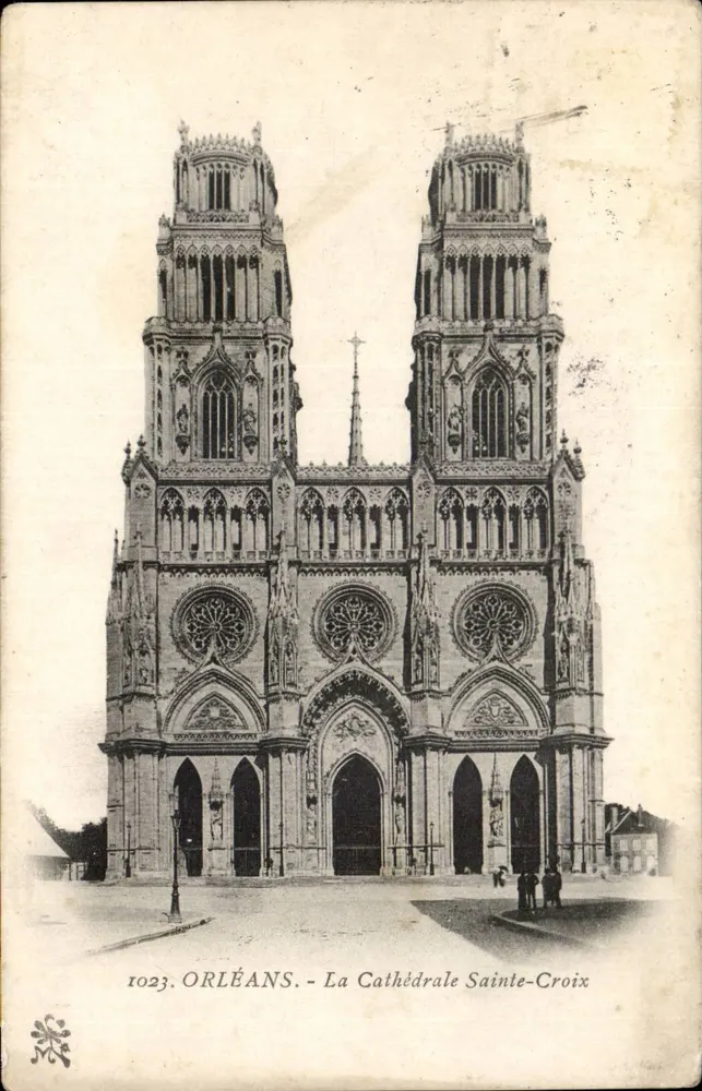 Orléans - A Catedral Santa Cruz — editor desconhecido, n° de série 1023 - Frente