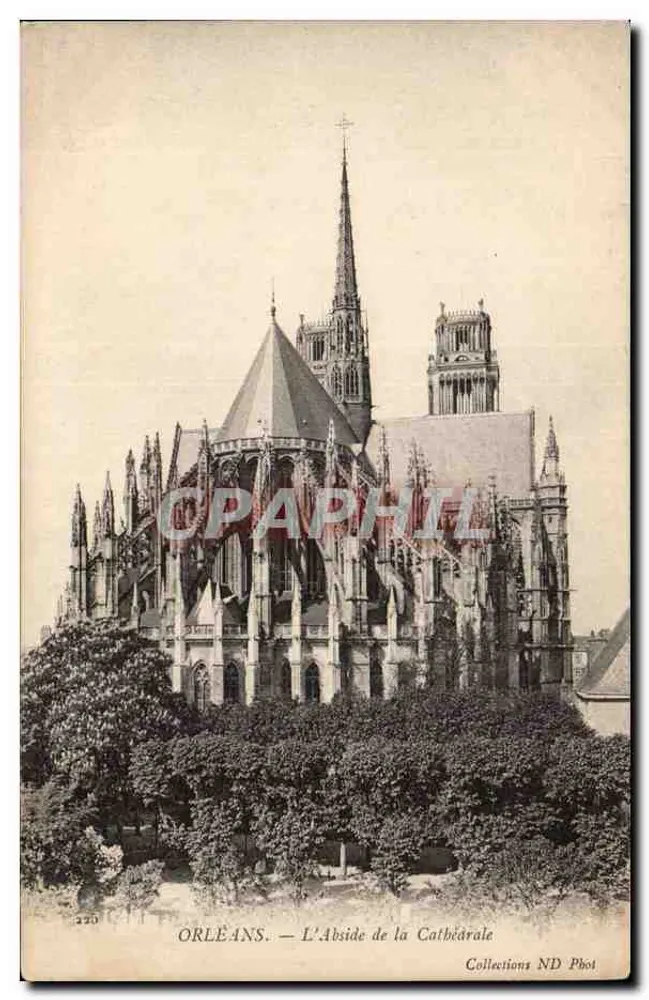 Orléans — A Abside da Catedral — Collections ND Phot - Frente