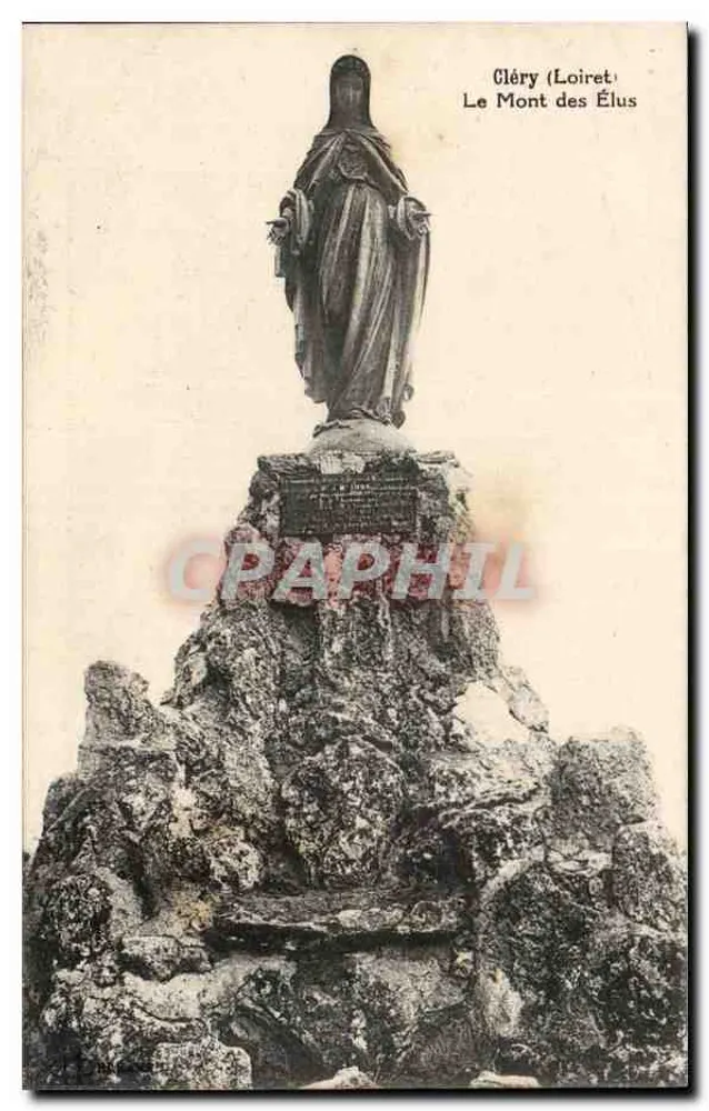 Cléry (Loiret) — O Monte dos Eleitos — estátua da Virgem - Frente